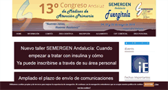 Desktop Screenshot of congresosemergenandalucia.com