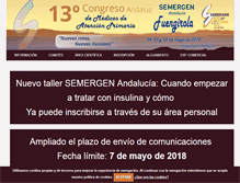 Tablet Screenshot of congresosemergenandalucia.com